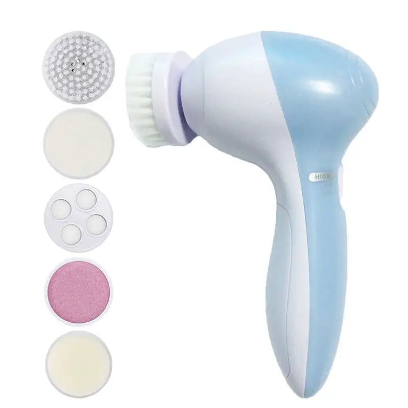 Cosmé Zen – Brosse Nettoyante Visage Électrique 5-en-1 | Anti-Points Noirs & Massage Spa
