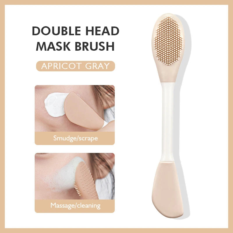 Cosmé Zen – Brosse Nettoyante Silicone & Applicateur Masque 2-en-1 | Exfoliation Douce