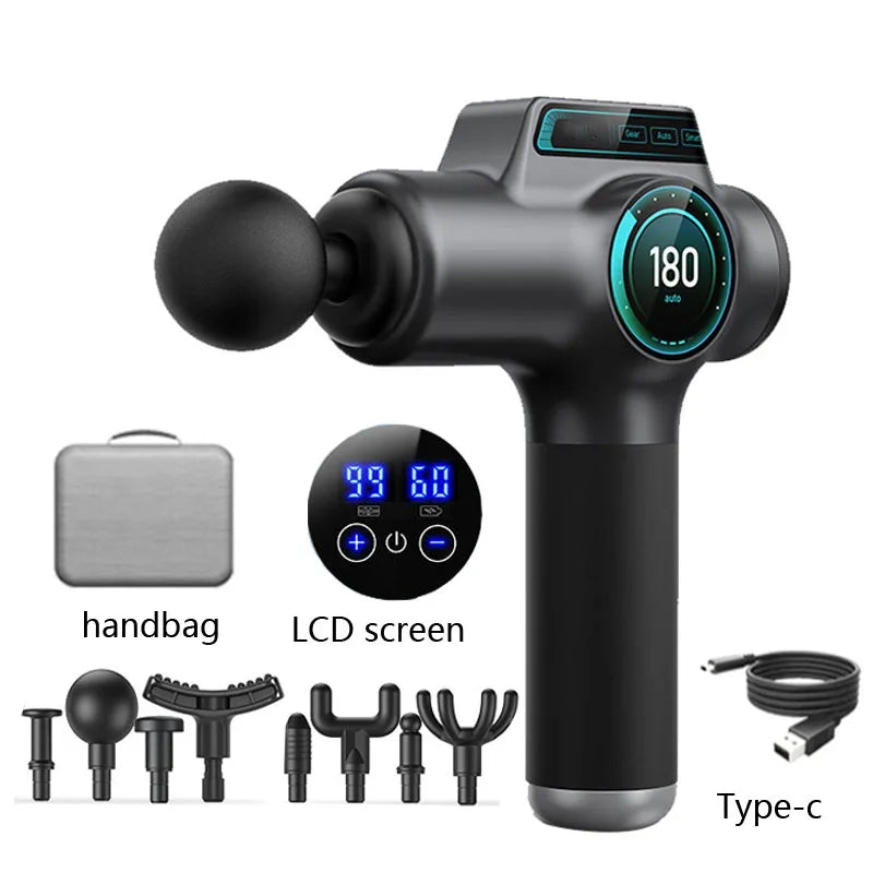 Cosmé Zen – Pistolet Massage Musculaire Professionnel | 99 Vitesses, Recharge USB-C