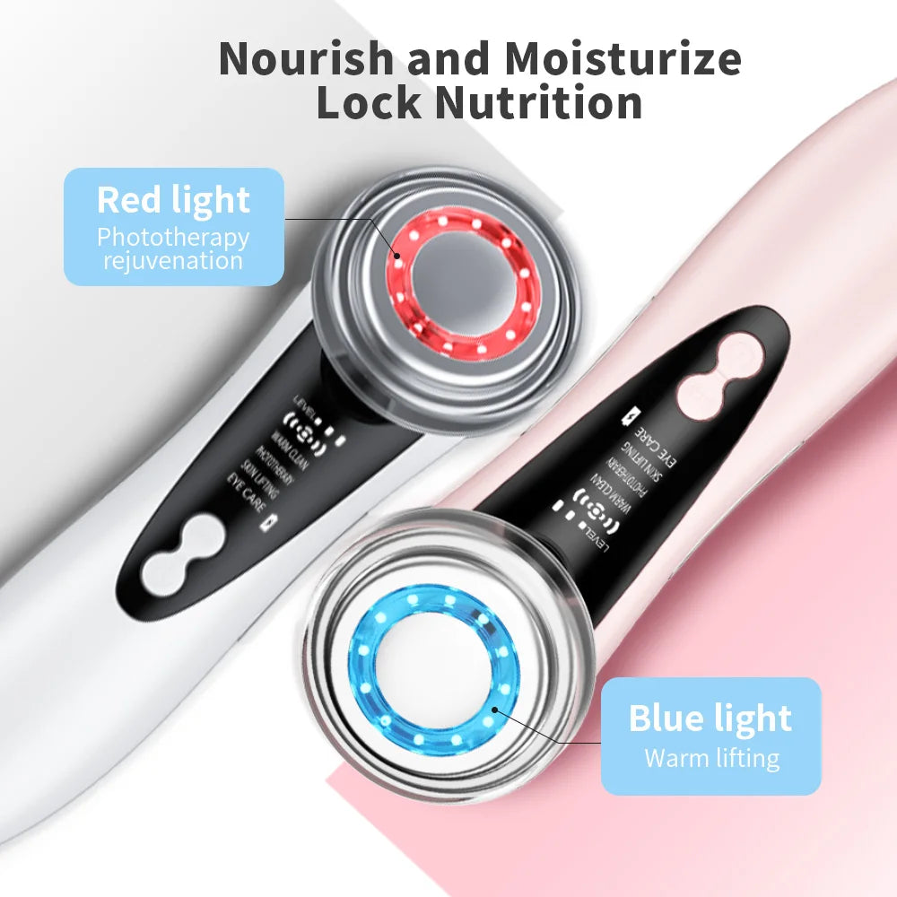 Cosmé Zen – Appareil EMS Microcourant Visage | LED Rouge & Bleue Anti-Rides Raffermissant