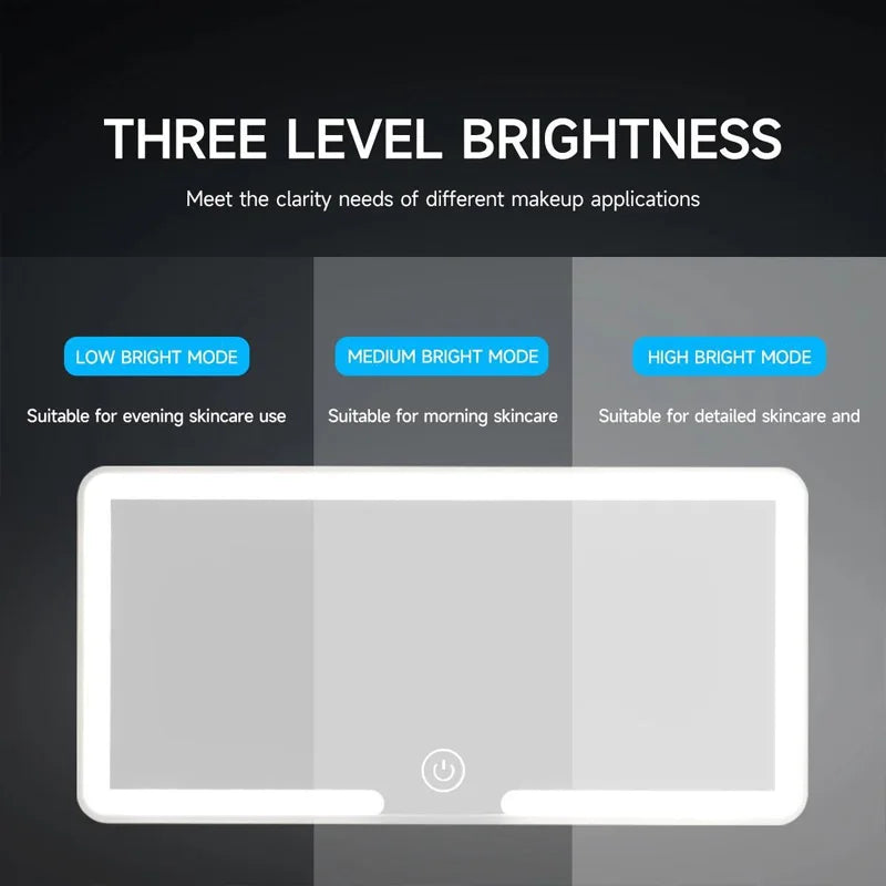 Cosmé Zen – Miroir Maquillage LED Pare-Soleil Voiture | Rechargeable HD & Lumière Douce