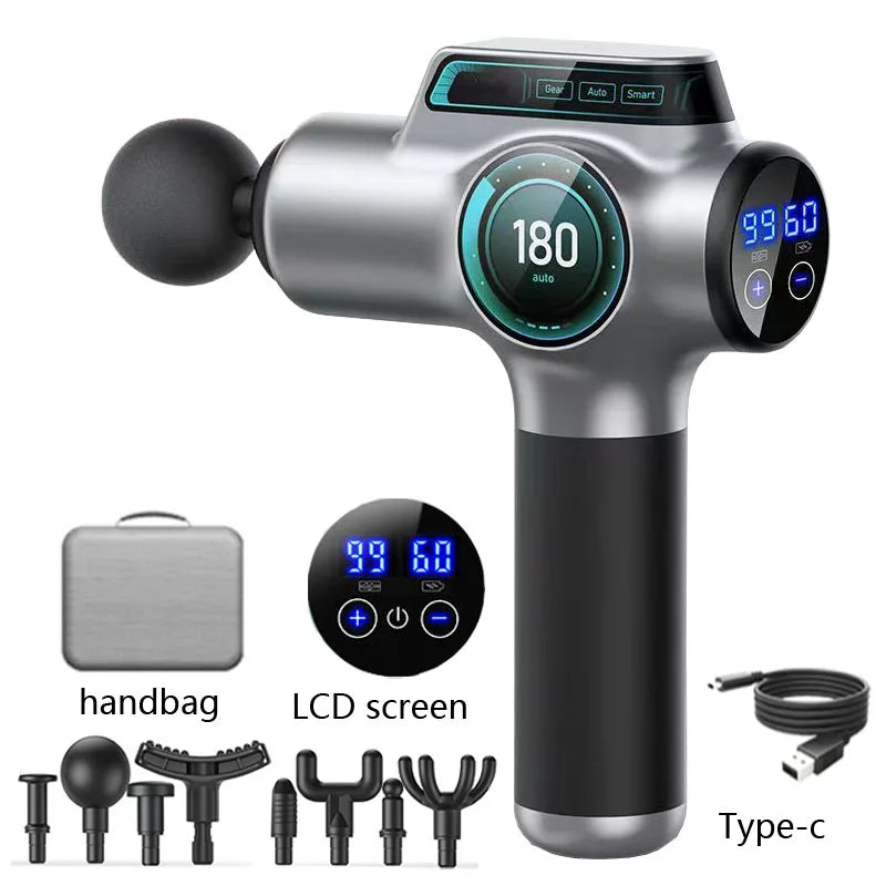 Cosmé Zen – Pistolet Massage Musculaire Professionnel | 99 Vitesses, Recharge USB-C