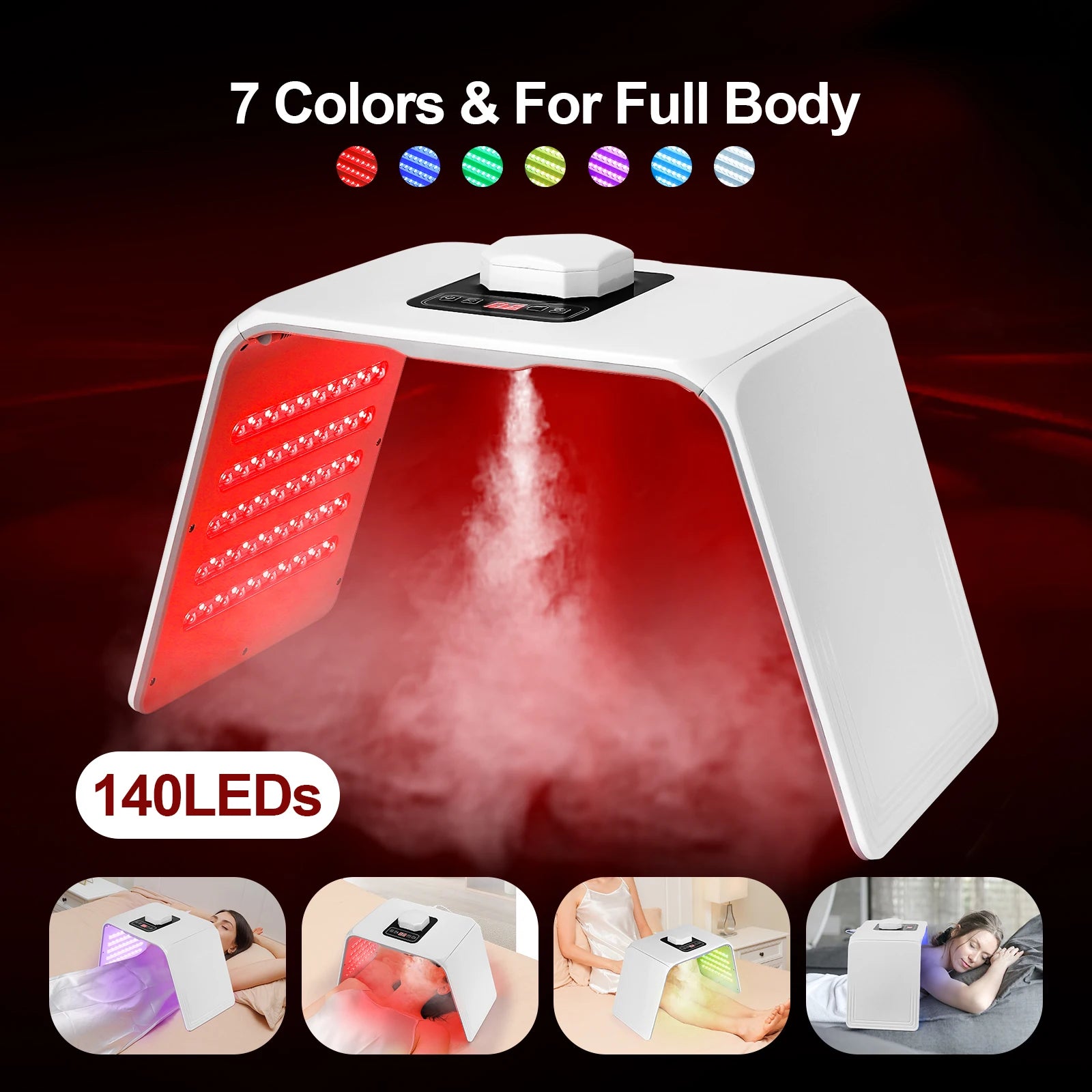 Cosmé Zen – Masque LED Photon 7 Couleurs & Nano Spray | Hydratation & Anti-Âge Professionnel