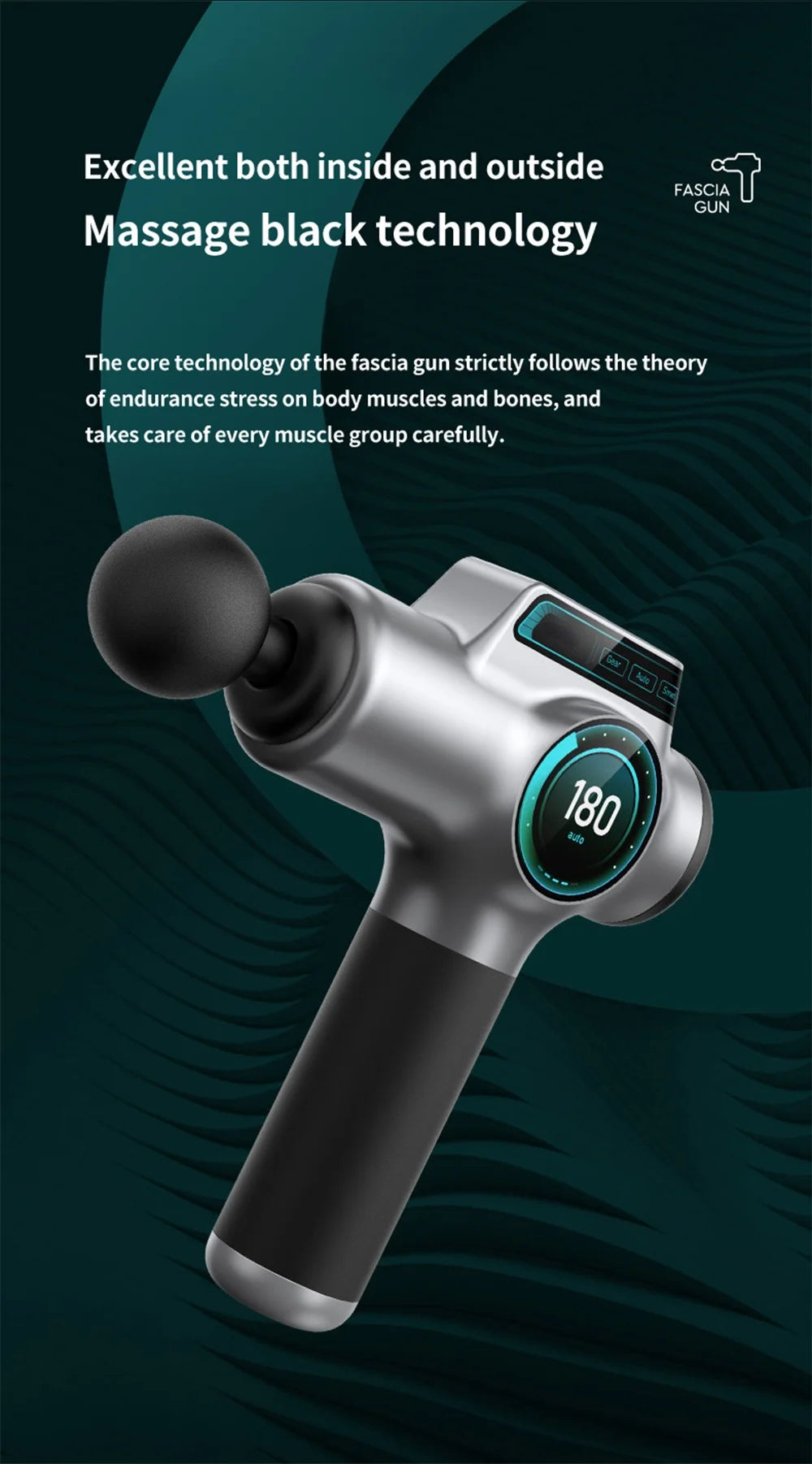 Cosmé Zen – Pistolet Massage Musculaire Professionnel | 99 Vitesses, Recharge USB-C
