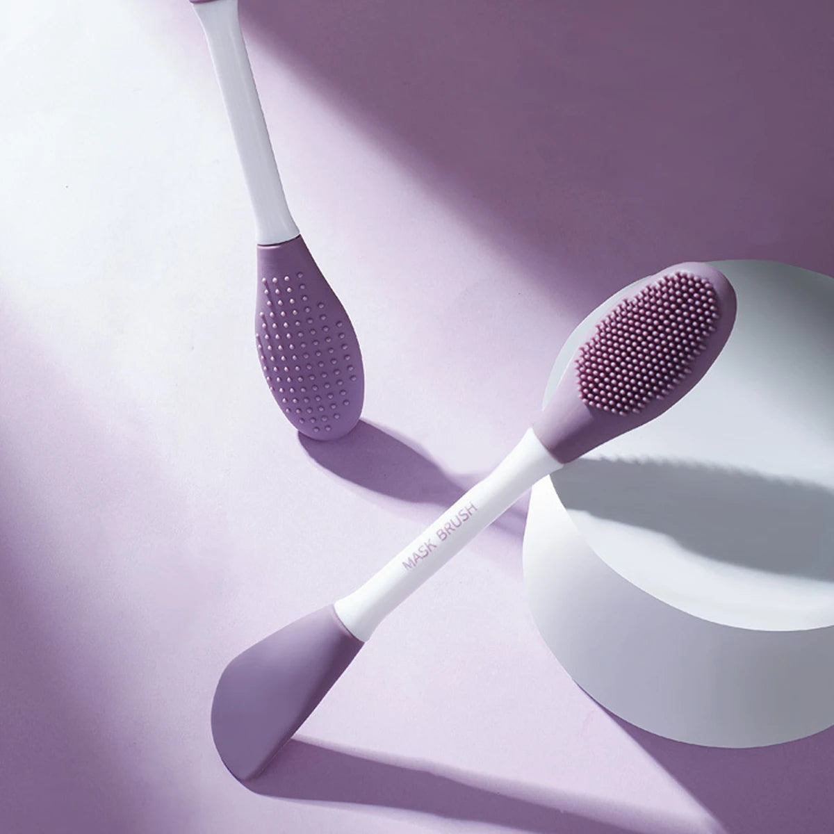 Cosmé Zen – Brosse Nettoyante Silicone & Applicateur Masque 2-en-1 | Exfoliation Douce