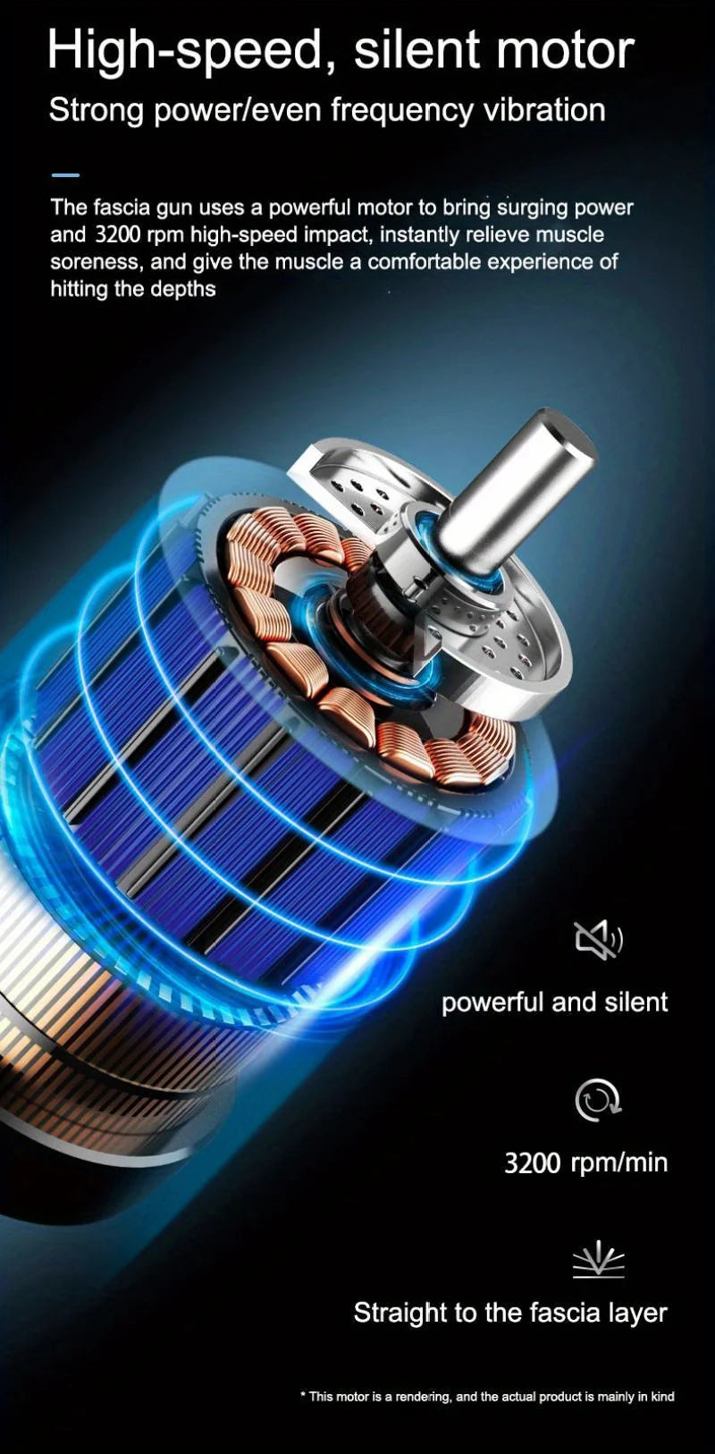 Cosmé Zen – Pistolet Massage Musculaire Professionnel | 99 Vitesses, Recharge USB-C