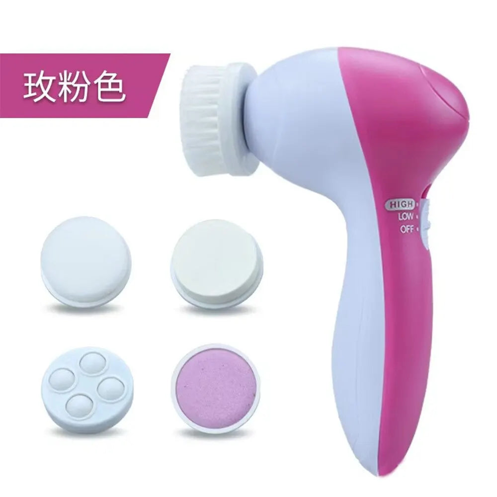 Cosmé Zen – Brosse Nettoyante Visage Électrique 5-en-1 | Anti-Points Noirs & Massage Spa