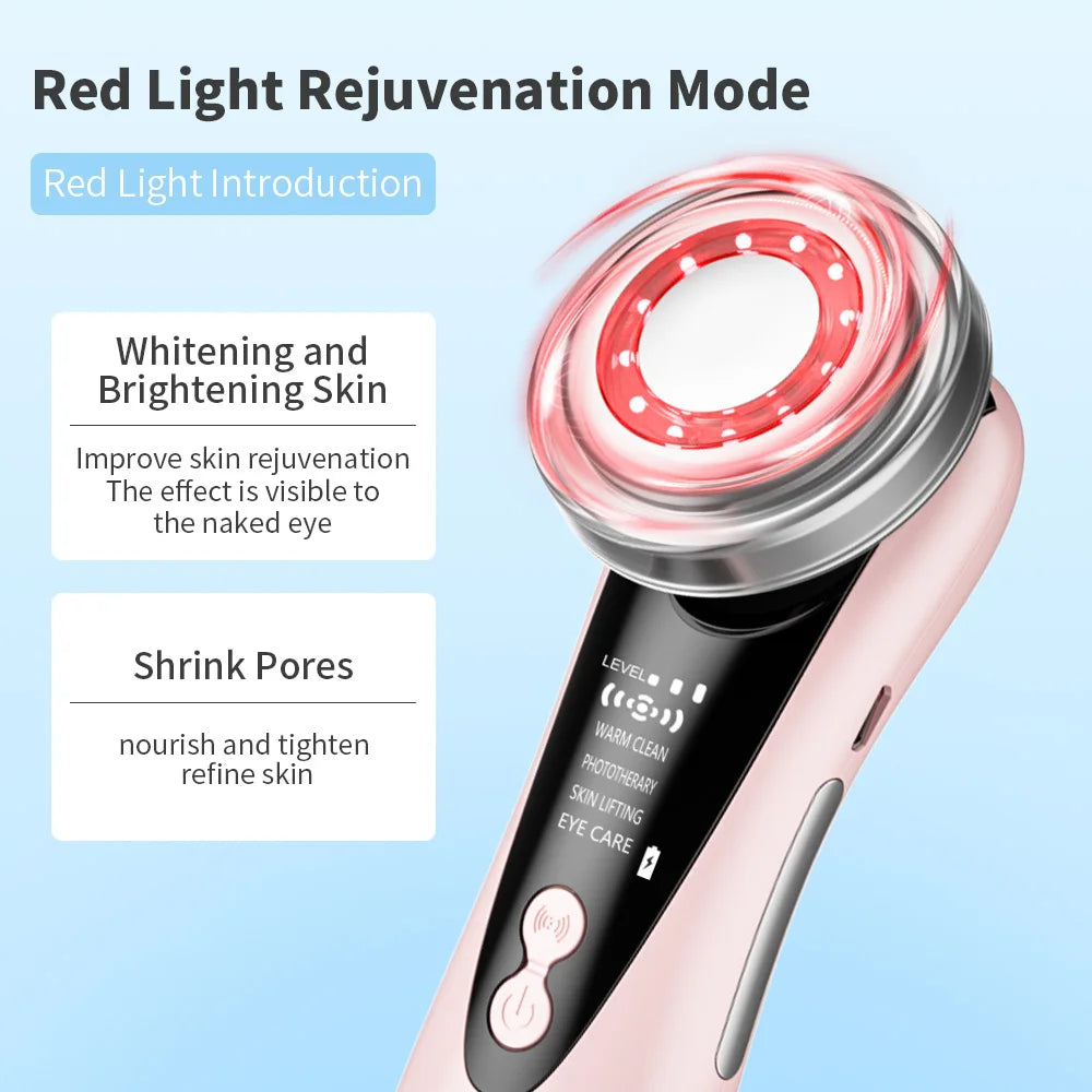 Cosmé Zen – Appareil EMS Microcourant Visage | LED Rouge & Bleue Anti-Rides Raffermissant