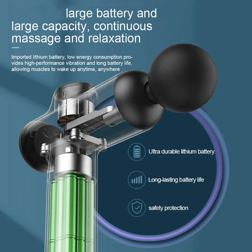 Cosmé Zen – Pistolet Massage Musculaire Professionnel | 99 Vitesses, Recharge USB-C
