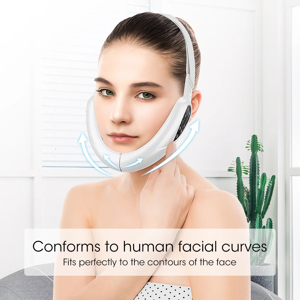 Cosmé Zen – Appareil Lifting Visage V-Face | Vibrations & écran LED Rechargeable