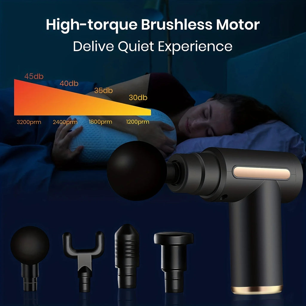Cosmé Zen – Pistolet Massage Musculaire Professionnel | 99 Vitesses, Recharge USB-C