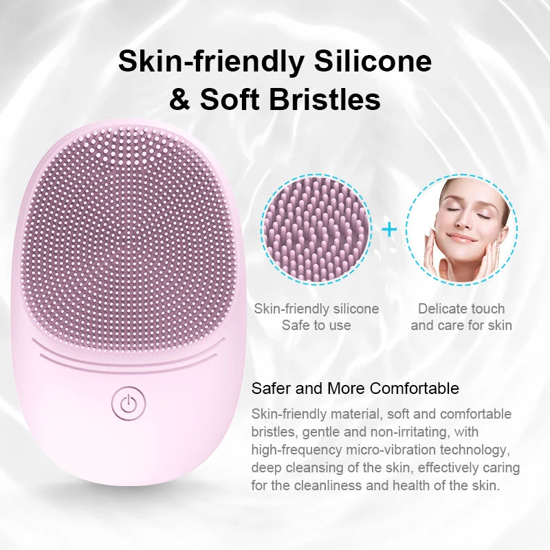 Cosmé Zen – Brosse Nettoyante Sonique Silicone | Vibrations Douces Nettoyage en Profondeur