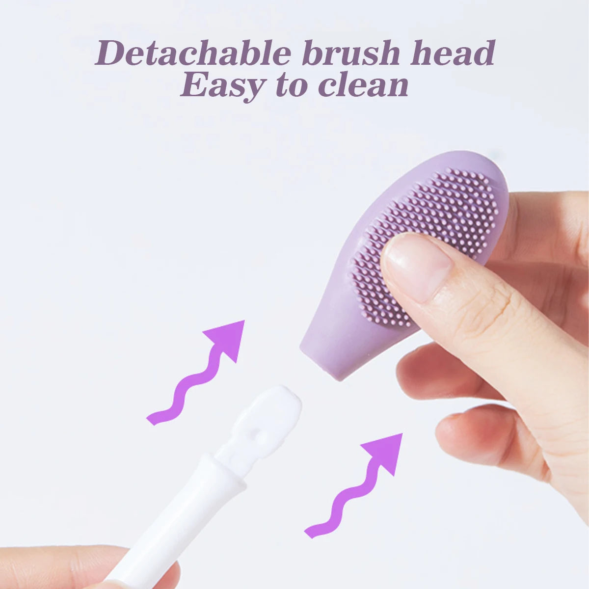 Cosmé Zen – Brosse Nettoyante Silicone & Applicateur Masque 2-en-1 | Exfoliation Douce