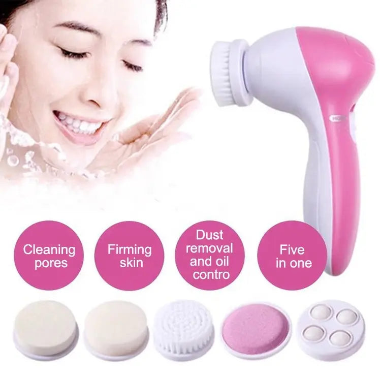 Cosmé Zen – Brosse Nettoyante Visage Électrique 5-en-1 | Anti-Points Noirs & Massage Spa