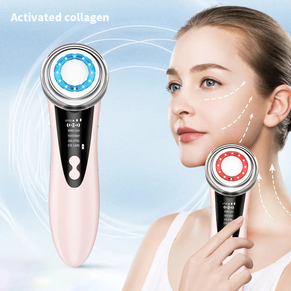 Cosmé Zen – Appareil EMS Microcourant Visage | LED Rouge & Bleue Anti-Rides Raffermissant