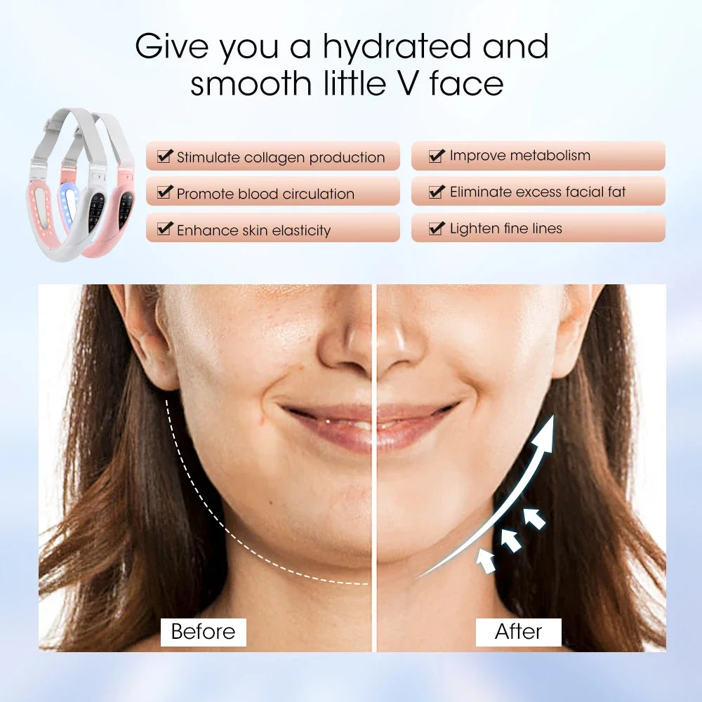 Cosmé Zen – Appareil Lifting Visage V-Face | Vibrations & écran LED Rechargeable