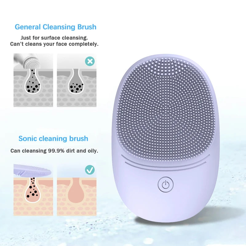 Cosmé Zen – Brosse Nettoyante Sonique Silicone | Vibrations Douces Nettoyage en Profondeur