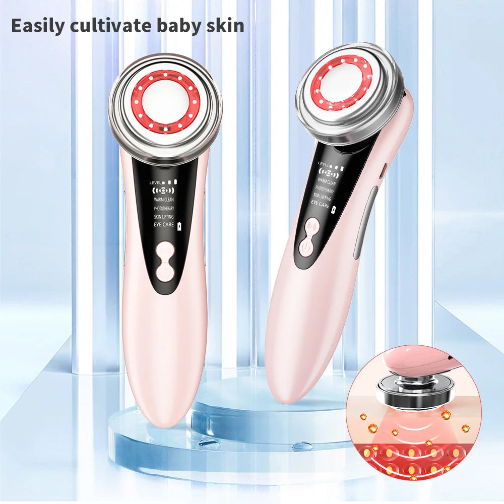 Cosmé Zen – Appareil EMS Microcourant Visage | LED Rouge & Bleue Anti-Rides Raffermissant