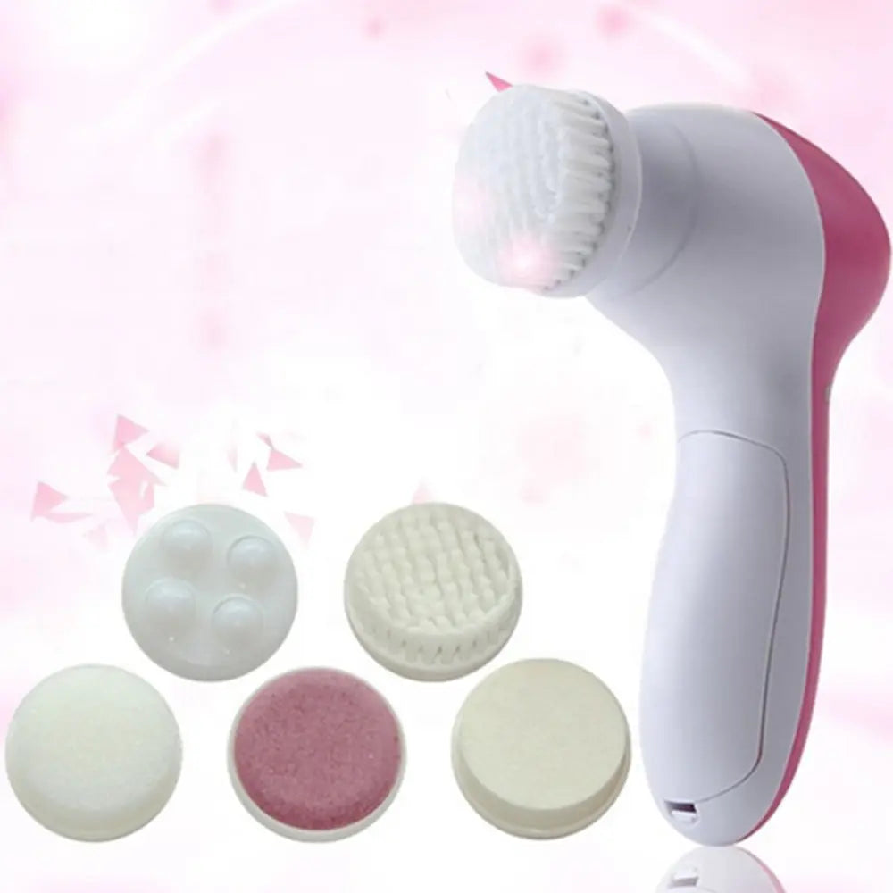Cosmé Zen – Brosse Nettoyante Visage Électrique 5-en-1 | Anti-Points Noirs & Massage Spa