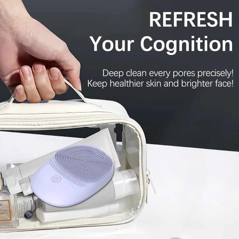 Cosmé Zen – Brosse Nettoyante Sonique Silicone | Vibrations Douces Nettoyage en Profondeur