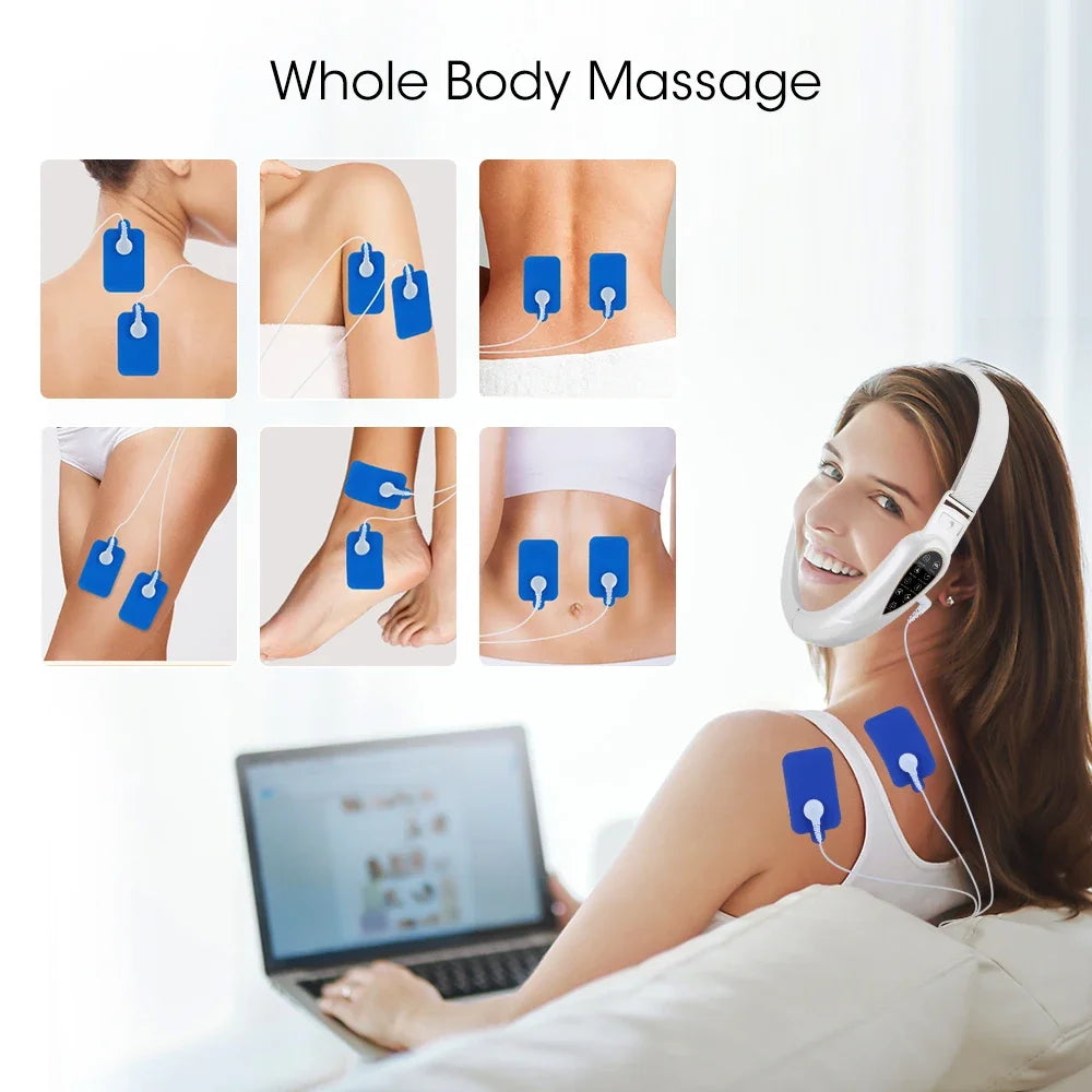 Cosmé Zen – Appareil Lifting Visage V-Face | Vibrations & écran LED Rechargeable