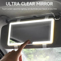 Cosmé Zen – Miroir Maquillage LED Pare-Soleil Voiture | Rechargeable HD & Lumière Douce