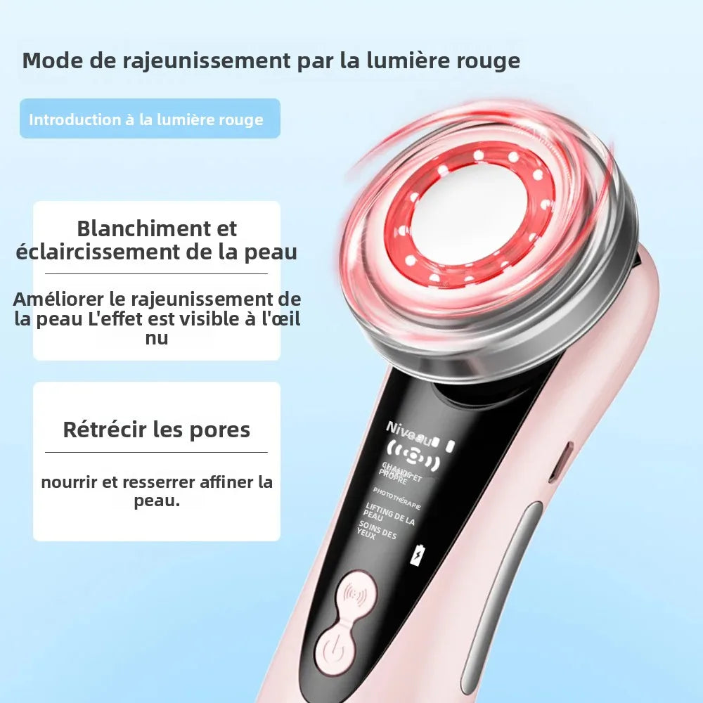 Cosmé Zen – Appareil EMS Microcourant Visage | LED Rouge & Bleue Anti-Rides Raffermissant