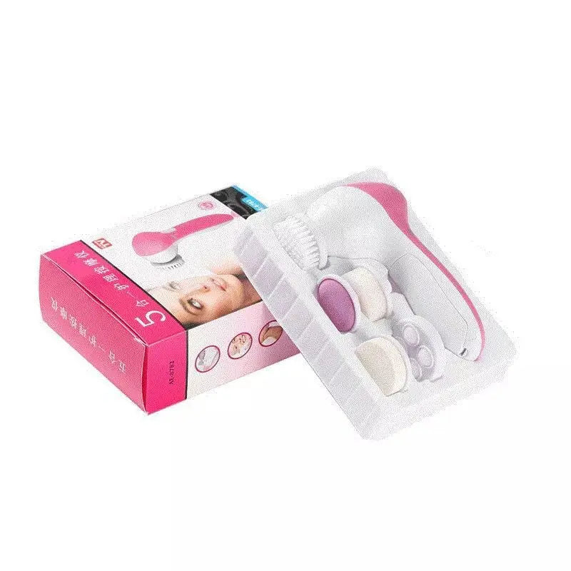 Cosmé Zen – Brosse Nettoyante Visage Électrique 5-en-1 | Anti-Points Noirs & Massage Spa